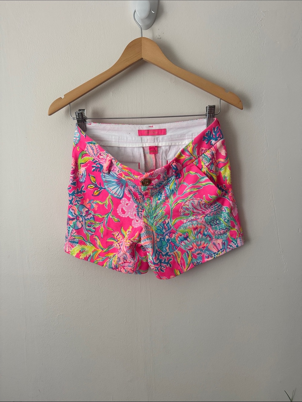 Lilly Pulitzer 00 Pink Isle Shell Me Something Good Callahan Shorts